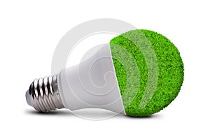 Eco LED bulb isolated