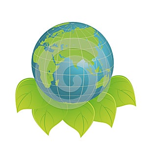 Eco logo - clean earth
