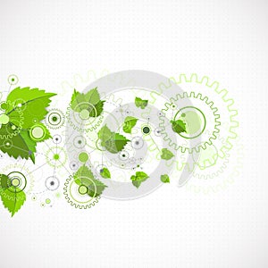 Eco manufacture abstract technology background.