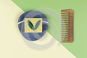 Eco natural and biologic soap and solid shampoo bars.