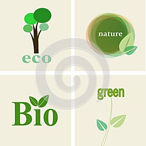 Eco, nature, Bio Set