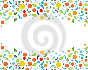 Eco nature Leaf Background Vector Illustration