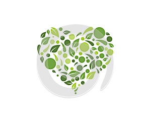 Eco nature Leaf Background Vector Illustration