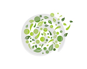 Eco nature Leaf Background Vector Illustration