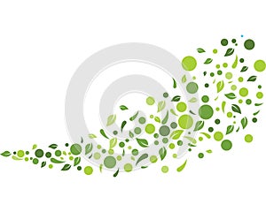 Eco nature Leaf Background Vector Illustration