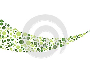 Eco nature Leaf Background Vector Illustration