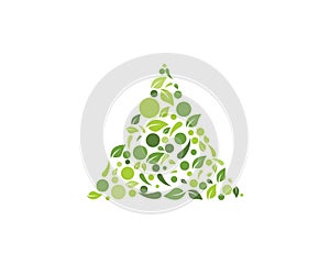 Eco nature Leaf Background Vector Illustration