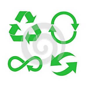 Eco, Organic, Ecology, Recycle green symbol or sign