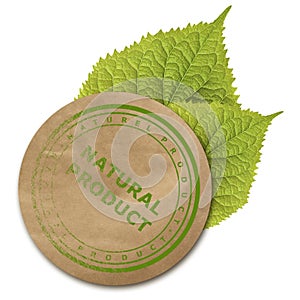 Eco paper sticker photo