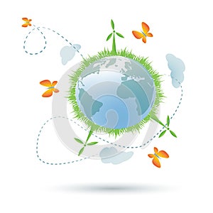 Eco-planet symbol
