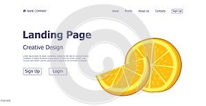 Eco problem landing page design concept website - Vector