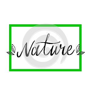 Eco Product Label Lettering Style-16