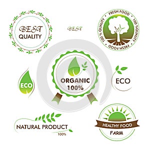 Eco product logo business symbol stickers