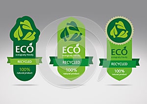 Eco recycle label set