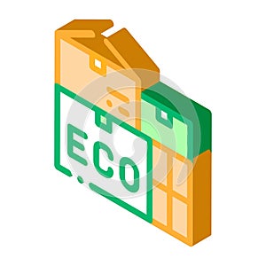 Eco Recycle Material Container Packaging Vector