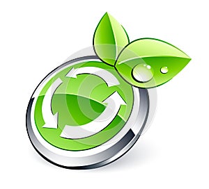 Eco recycling button