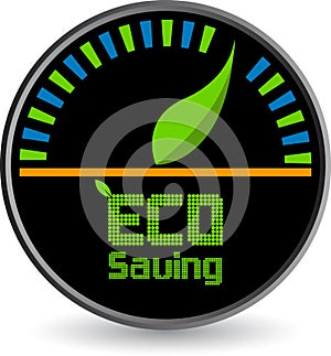 Eco saving logo