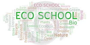 Eco School word cloud.