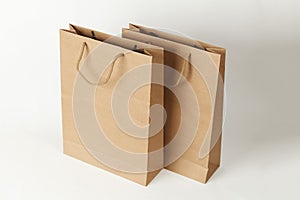 Eco shopping bag mockup. Template for branding retail packaging