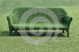 Eco style of grass sofa