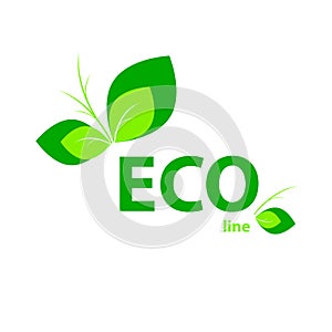 Eco symbol icon. Ecology sign.