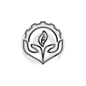 Eco system Conservation line icon photo