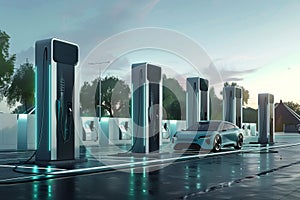 Eco technologies, public charging of electric vehicles, street charging stations