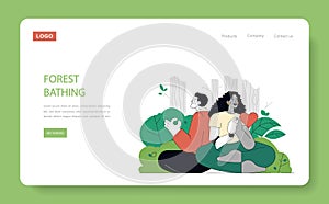 Eco Therapy. Flat Vector Illustration