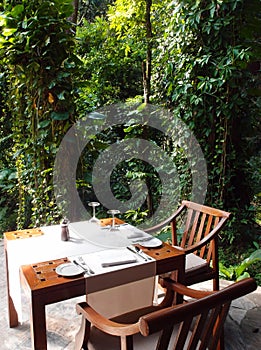 Eco tourism - Natural Outdoor dining area