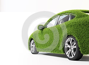 Eco transport - grass covered car.