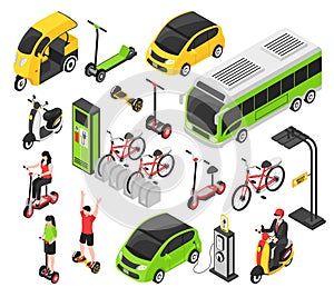 Eco Transport Isometric Set