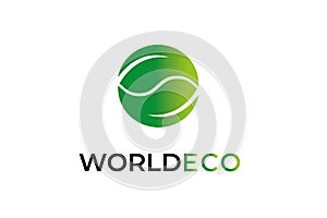 eco world environmental logo design