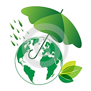 Eco world and umbrella