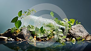 Ecocide. Environmental background, concern for nature and sustainability. Banner.