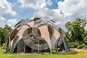 Ecodome in Botanical gardens Kebun Raya in Bogor, West Java, Ind