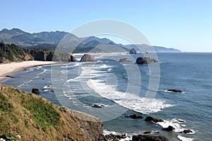 Ecola state park, Oregon coast & Pacific ocean. photo