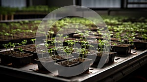 Ecologic laboratory, seedlings