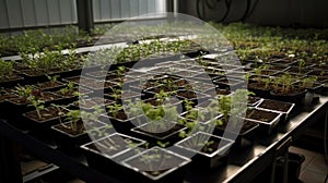 Ecologic laboratory, seedlings