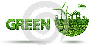 The ecological concept of clean energy - 3d rendering