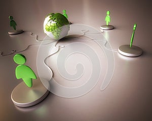 Ecological Concept Green Earth