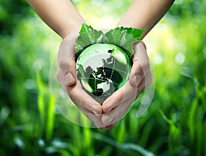 Ecological concept - protect world's green - Orient