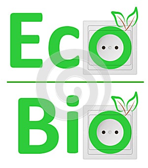 Ecological concept, symbolizing bio energy