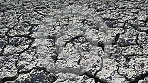 Ecological disaster, drawing of dry land