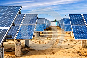 Ecological energy renewable solar panel plant