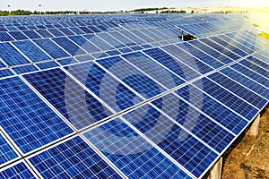 Ecological energy renewable solar panel plant