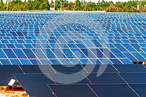 Ecological energy renewable solar panel plant