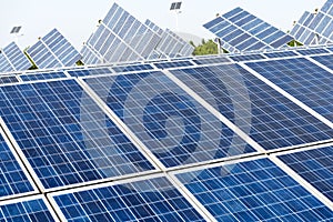 Ecological energy renewable solar panel plant