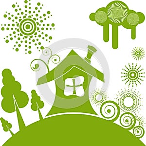 Ecological house.