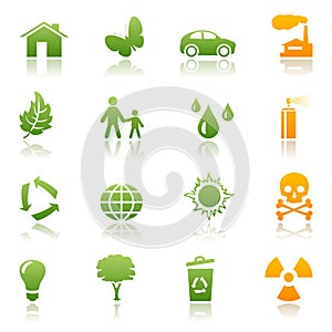 Ecological icon set photo
