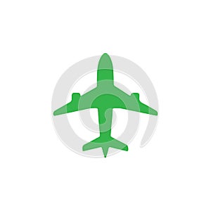 Ecological plane. Logo for the company. vector icons